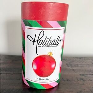 Holiball Christmas Ornament 18" Vintage Red Indoor Outdoor Inflatable NEW